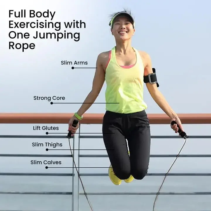 Montará RopeFit™ – Cuerda de Saltar Ajustable con Mangos Foam