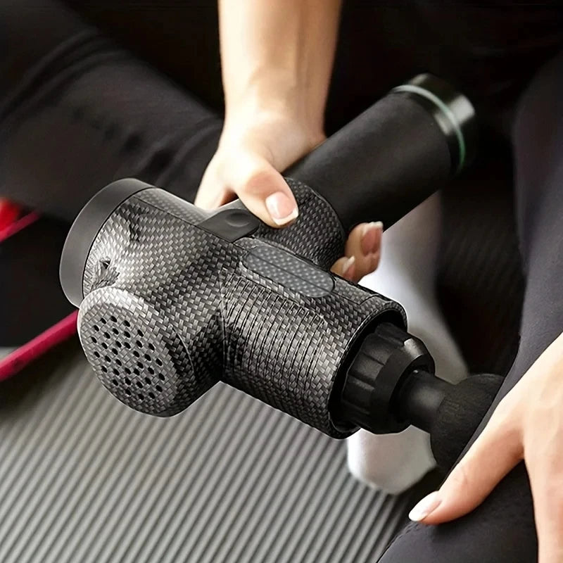 Montará GunPro™ – Pistola de Masaje Muscular 30 Niveles