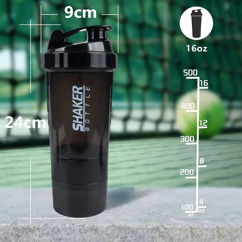 Montará Shaker3™ – Botella Shaker 3 Compartimentos 500ml
