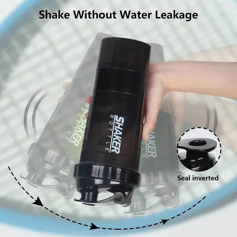 Montará Shaker3™ – Botella Shaker 3 Compartimentos 500ml