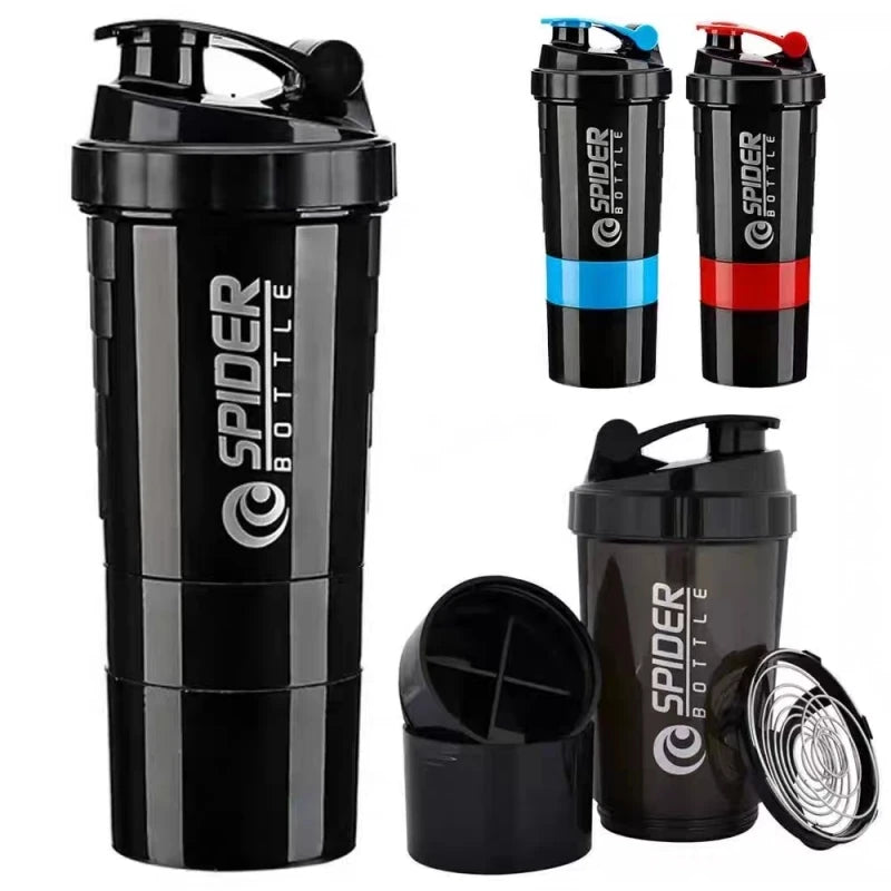 Montará Shaker3™ – Botella Shaker 3 Compartimentos 500ml