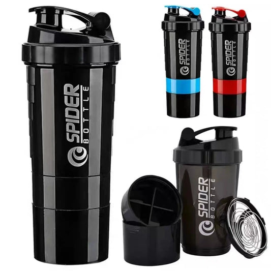 Montará Shaker3™ – Botella Shaker 3 Compartimentos 500ml