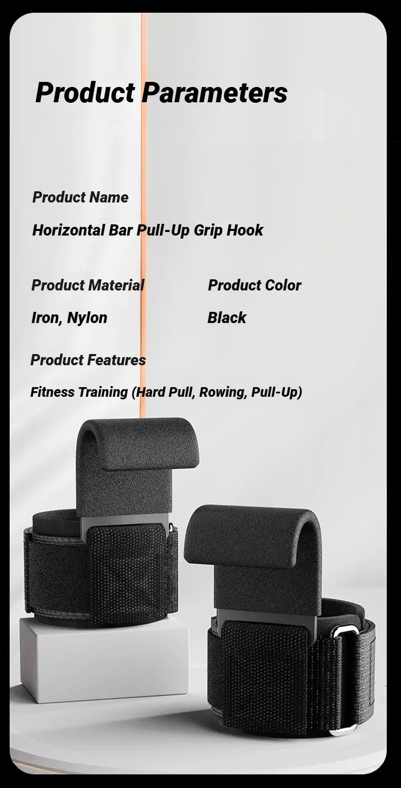 Montará HookPro™ – Ganchos para Levantamiento de Pesas 2pcs