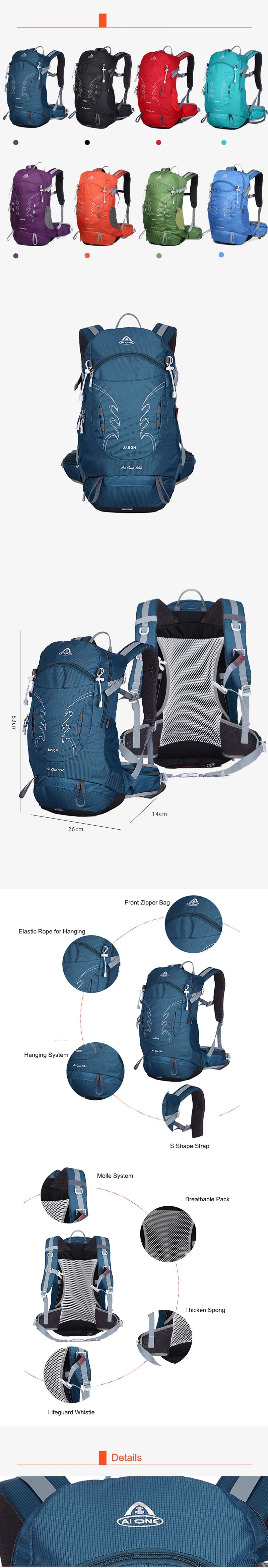 Montará BackSport™ – Mochila Deportiva 30L para Gym y Senderismo